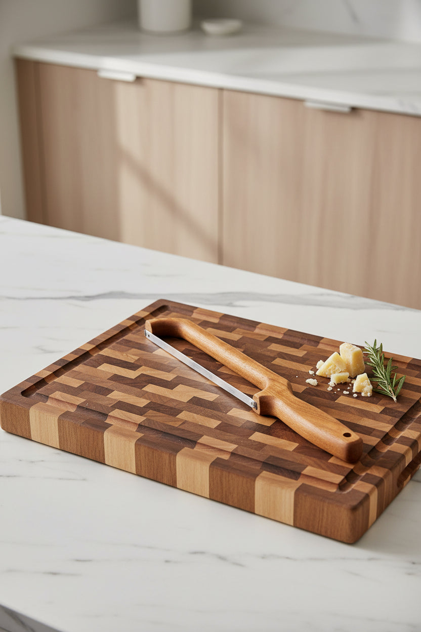 Handcrafted 16" Cherry Bread Knife — Right‑Handed Artisan Slicer