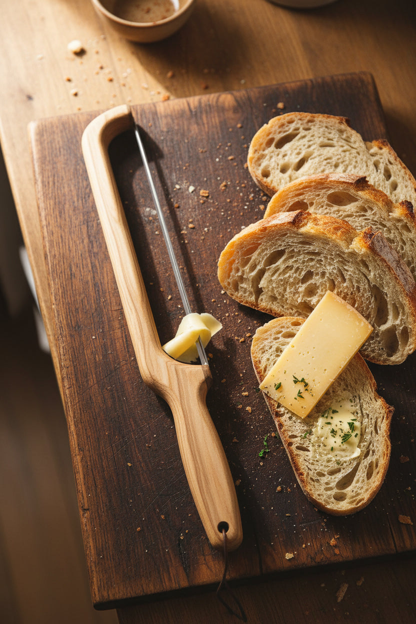 Handcrafted 16" Northern Hard Maple Bread Knife — Right‑Handed Artisan Slicer