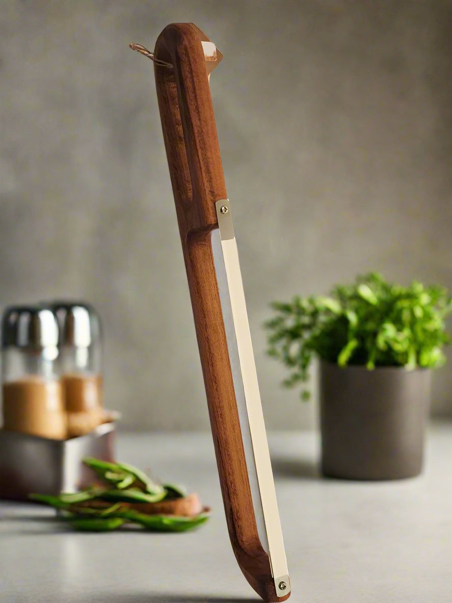 Handcrafted Tigerwood Bread KnifeBread Knife: Handcrafted 16" Tigerwood Slicer Perfect for Every Loaf