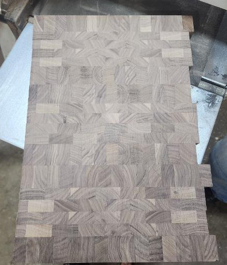 Black Walnut Rough Sanded End Grain Board