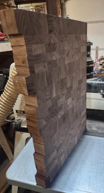 Black Walnut Rough Sanded End Grain Board