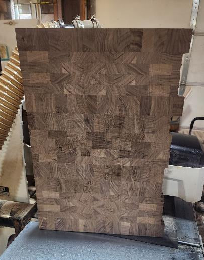 Black Walnut Rough Sanded End Grain Board