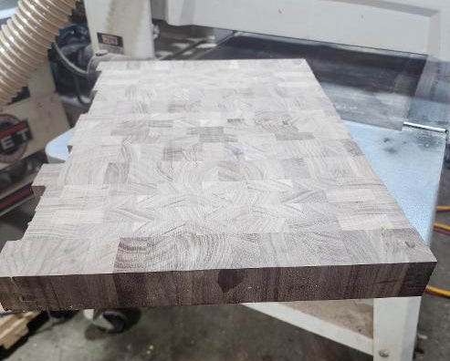 Black Walnut Rough Sanded End Grain Board