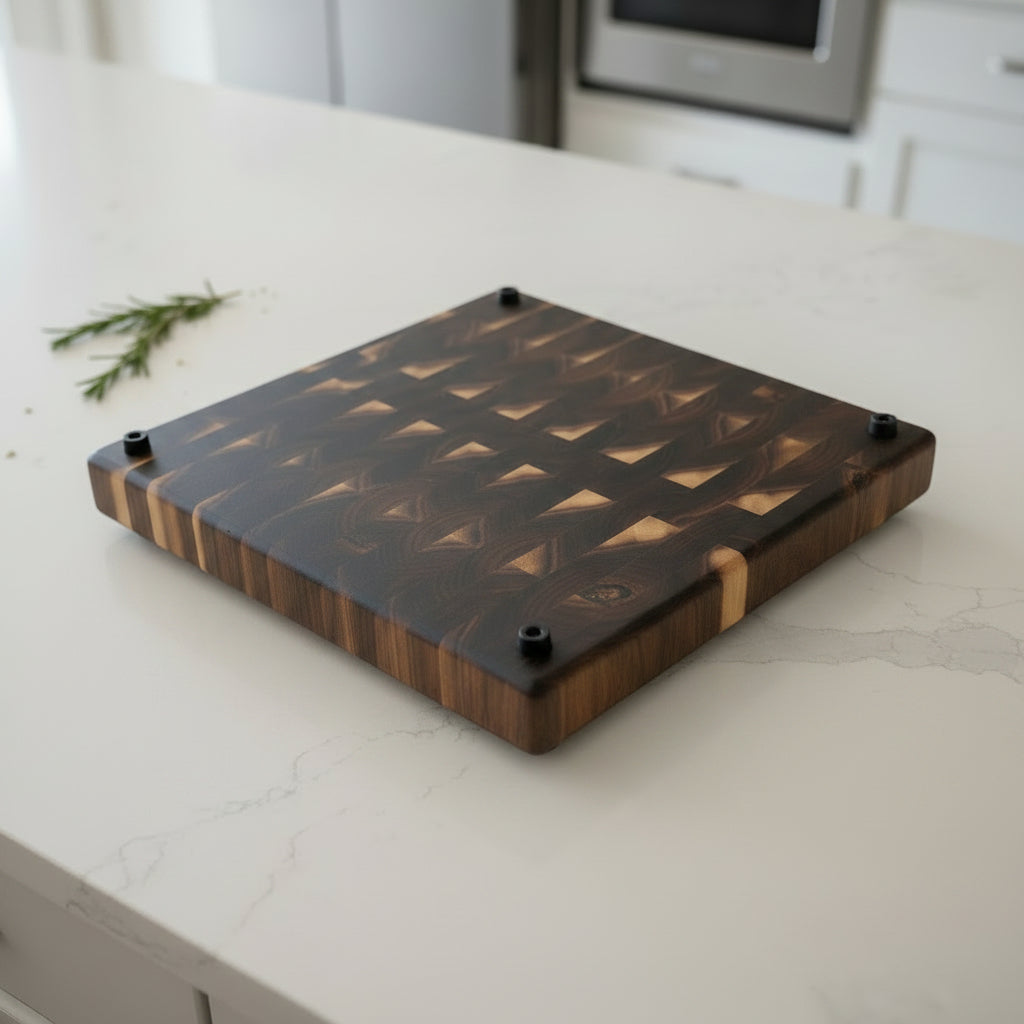 Sappy Black Walnut end grain cutting board