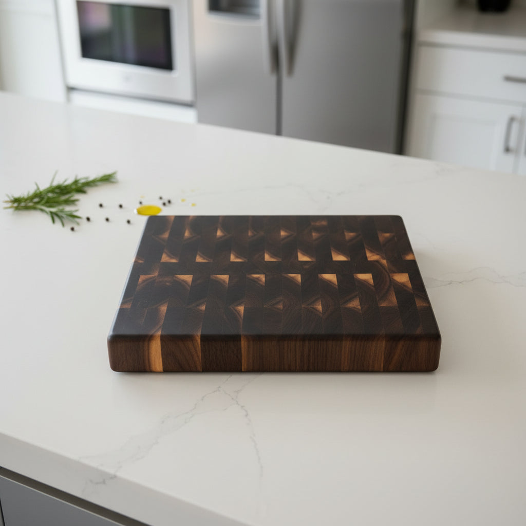 Sappy Black Walnut end grain cutting board