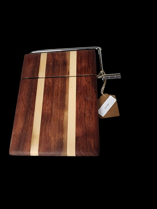 Cheese Slicer - Handmade Bubinga & Maple Cheese Slicer | Premium Quality