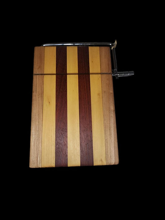 Cheese Slicer – Handcrafted Maple, Padauk & Yellowheart Wood