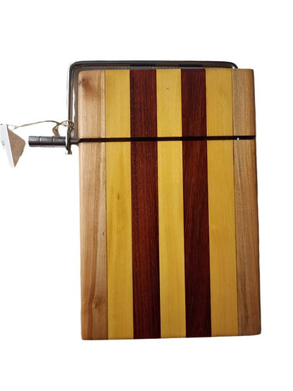 Cheese Slicer Cutting Board - Handcrafted Maple Padauk
