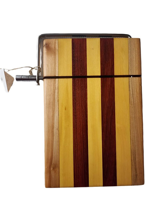 Cheese Slicer Cutting Board - Handcrafted Maple Padauk