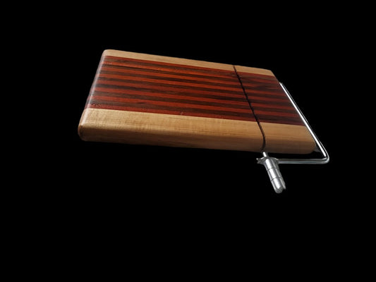 Cheese Slicer – Handcrafted Walnut & Maple Wood with Conditioner