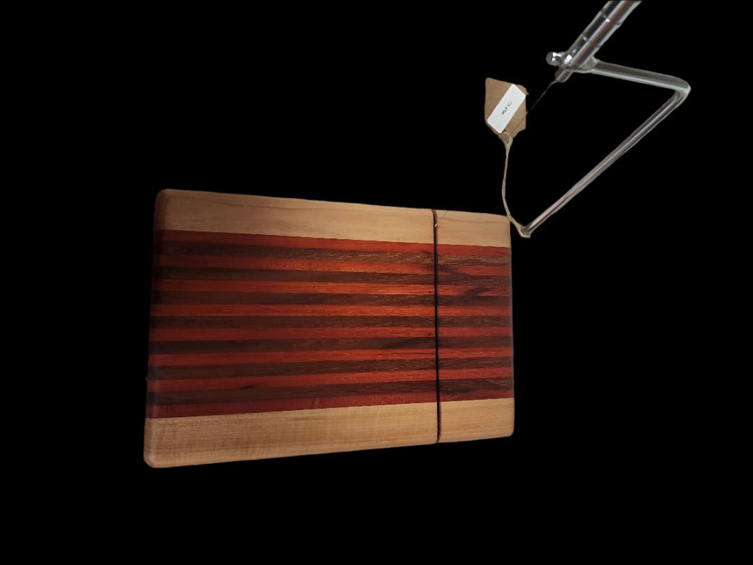 Cheese Slicer – Handcrafted Walnut & Maple Wood with Conditioner