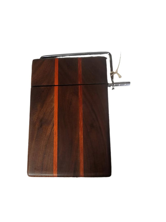 Cheese Slicer - Handcrafted Black Walnut & Padauk with Accessories