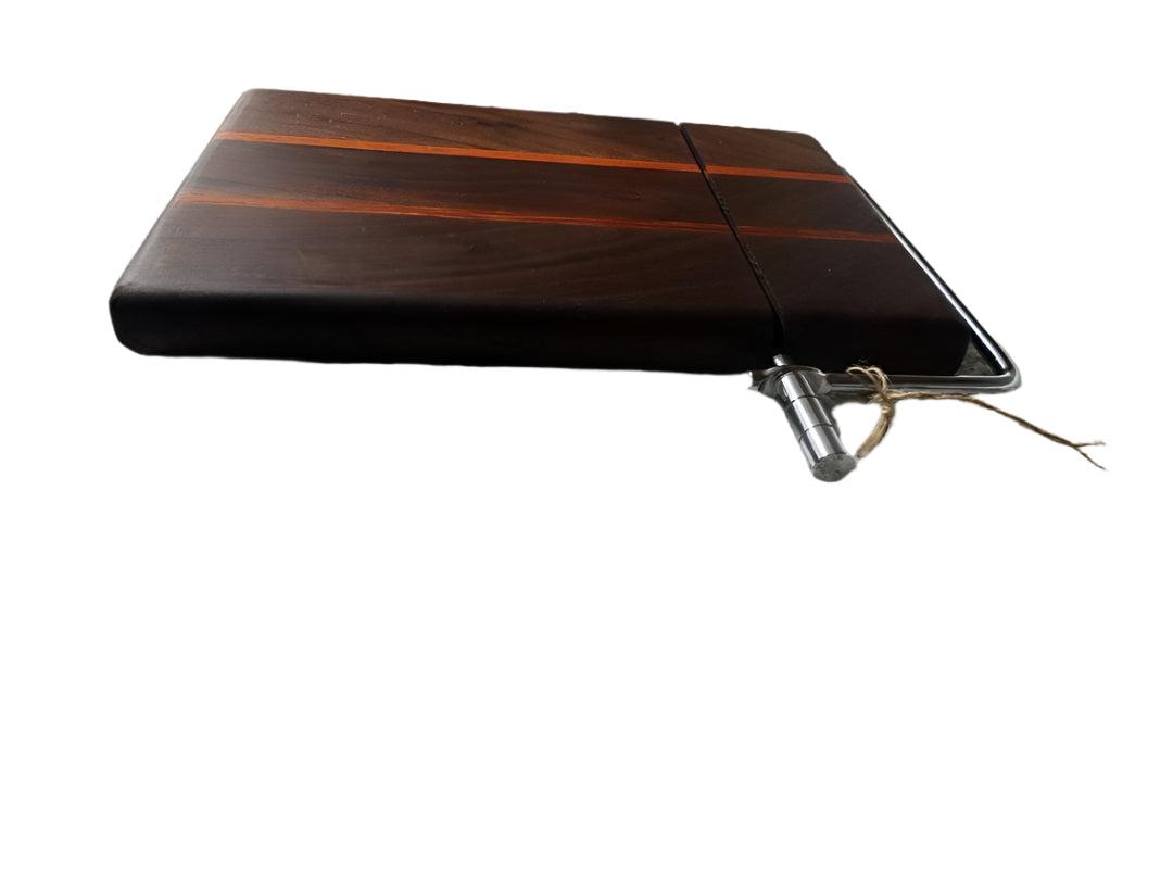 Cheese Slicer - Handcrafted Black Walnut & Padauk with Accessories