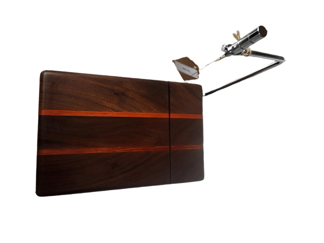 Cheese Slicer - Handcrafted Black Walnut & Padauk with Accessories