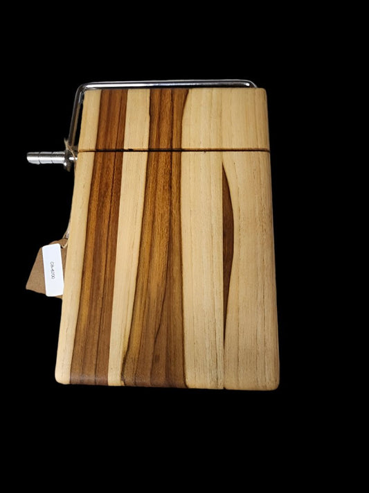 Cheese Slicer - Left-Handed Burmese Teak Cheese Slicer for Gourmet Use