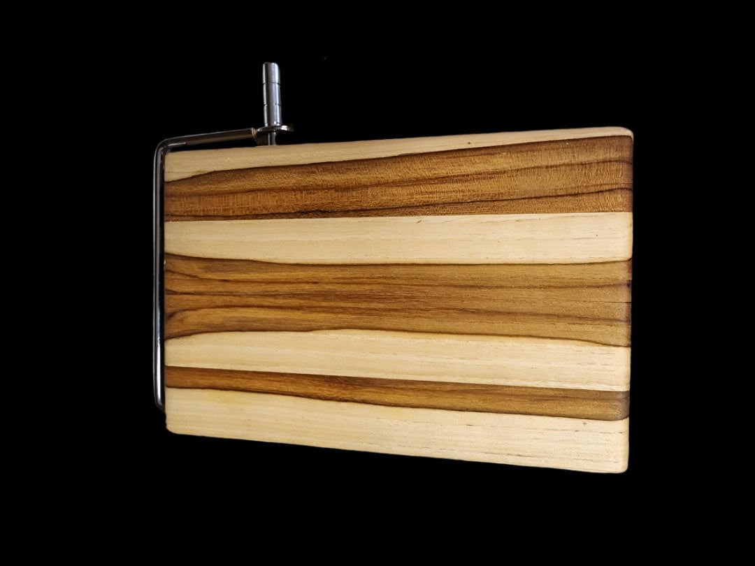 Cheese Slicer - Left-Handed Burmese Teak Cheese Slicer for Gourmet Use