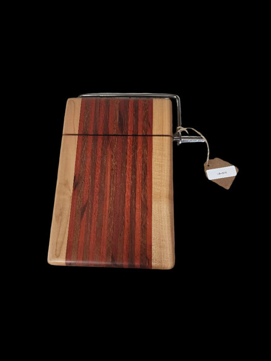 Cheese Slicer – Artisan Caribbean Walnut, Ambrosia Maple & Padauk Wood