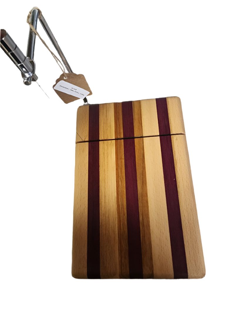 Cheese Slicer - Handmade Beech, Purple Heart & Canarywood 6x9