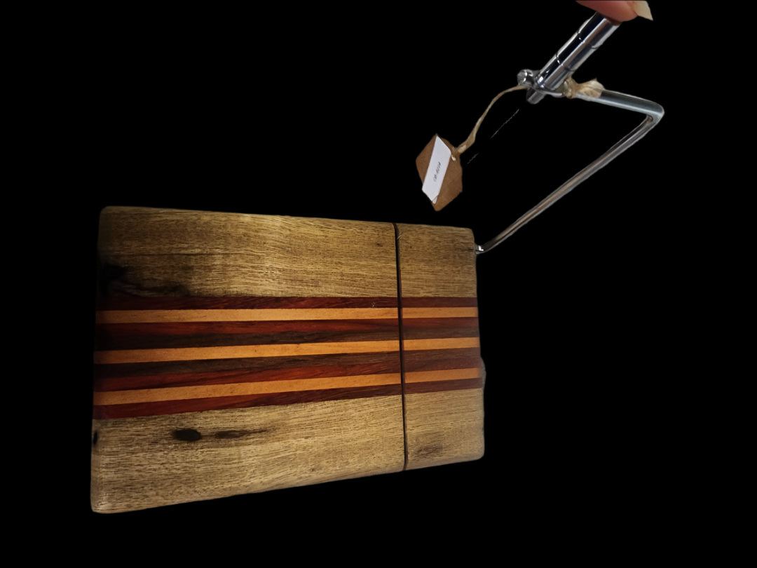 Cheese Slicer - Exotic Wood Handcrafted with Black Limba & Padauk