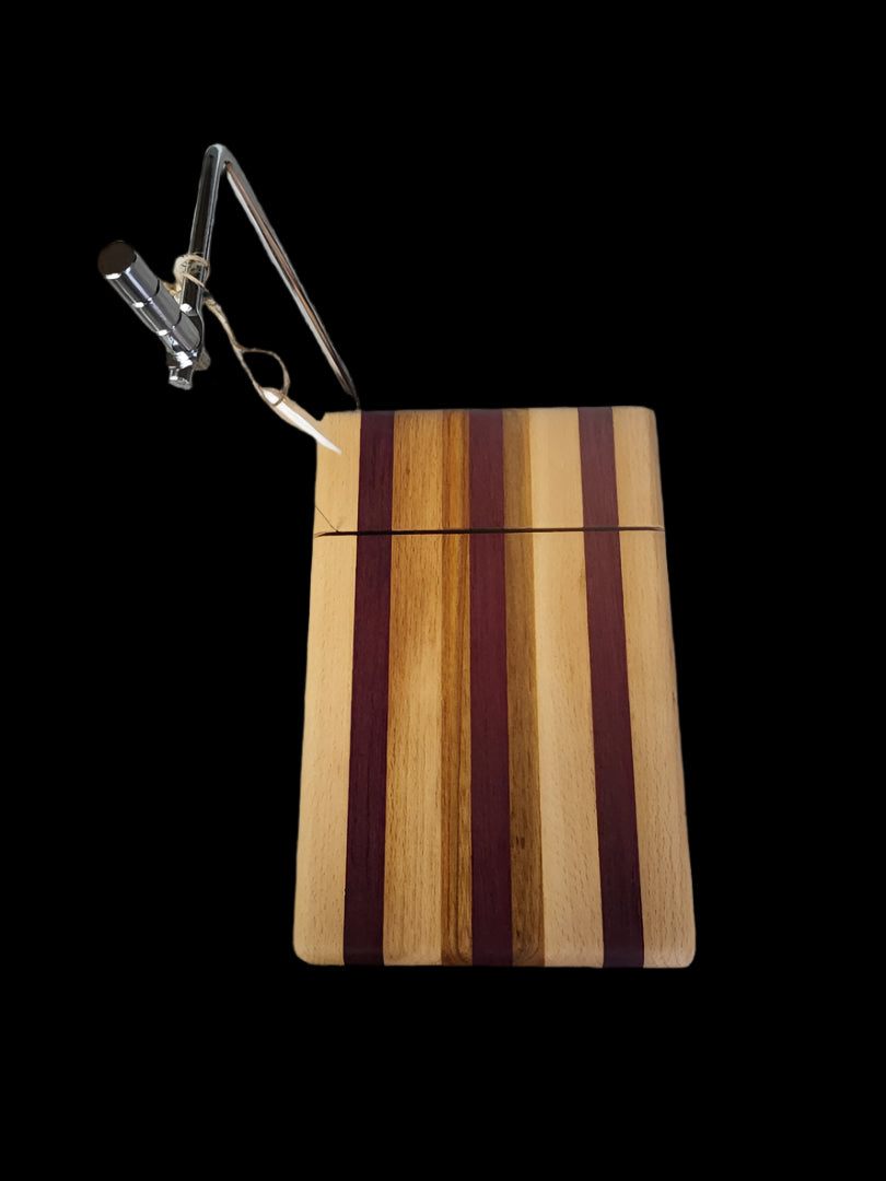Cheese Slicer – Handcrafted Purpleheart, Beech & Canarywood Elegance