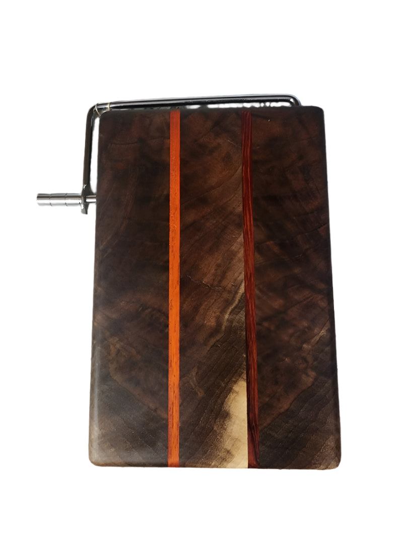 Cheese Slicer Handmade Black Walnut & Padauk Cutter with Accessories