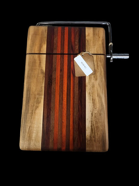 Cheese Slicer Handmade with Ambrosia Maple & Walnut - 6"x9"