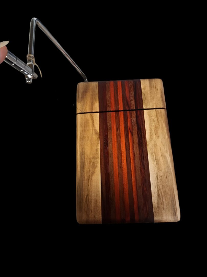 Cheese Slicer Handmade with Ambrosia Maple & Walnut - 6"x9"
