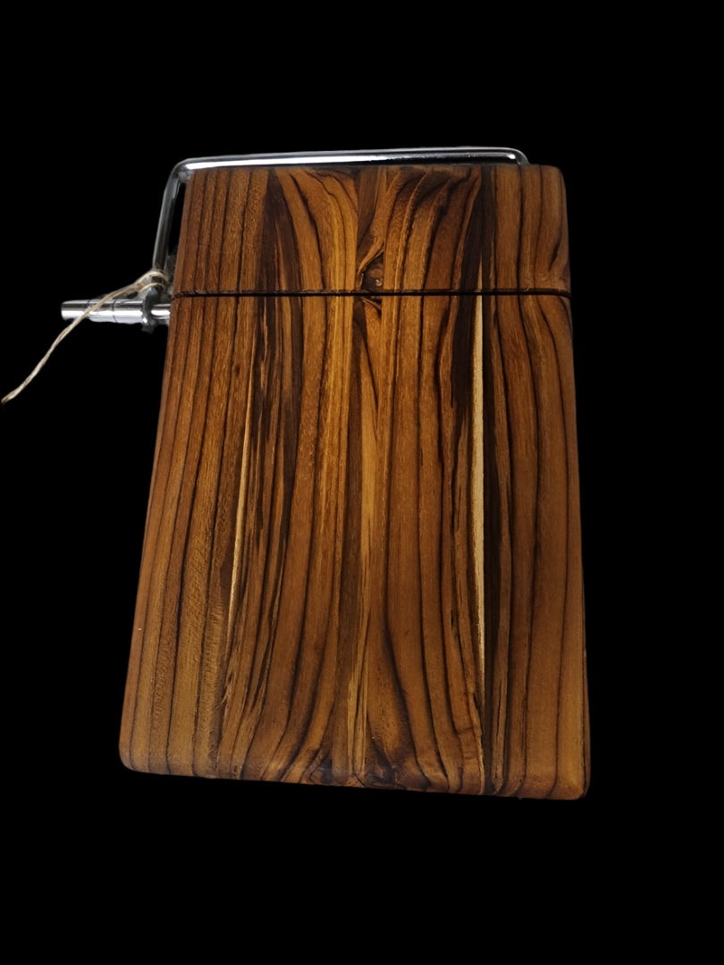 Cheese Slicer - Handcrafted Left-Handed Burmese Teak for Perfect Slices
