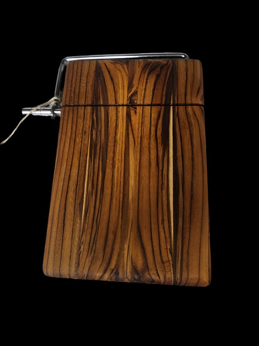 Cheese Slicer - Handcrafted Left-Handed Burmese Teak for Perfect Slices