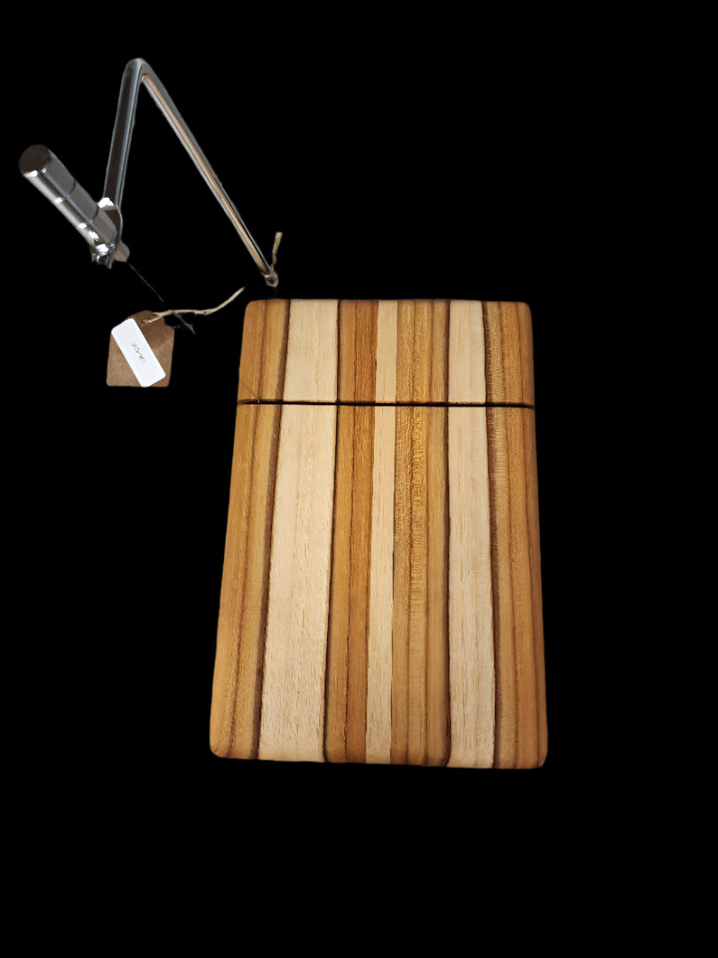 Cheese Slicer - Handmade Burmese Teak with Wood Conditioner & Wire