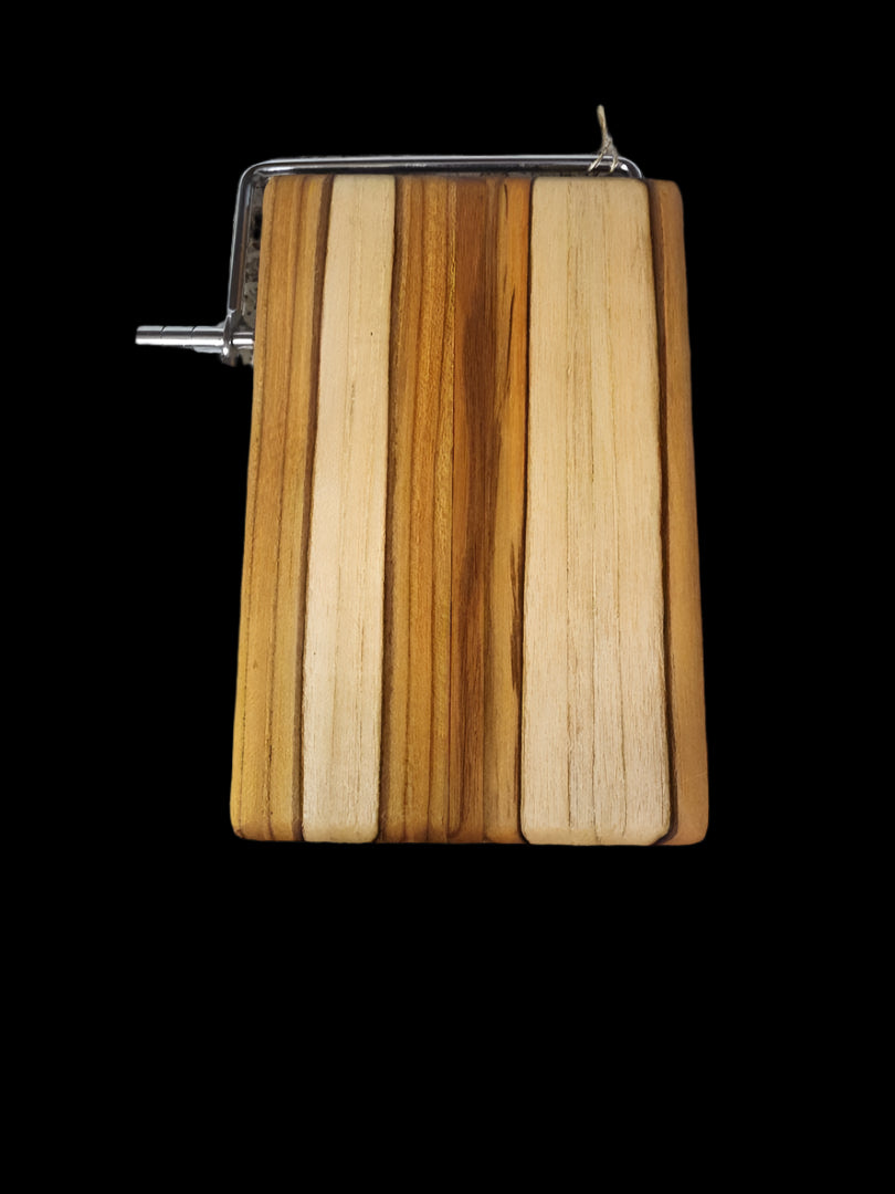 Cheese Slicer - Handmade Burmese Teak with Wood Conditioner & Wire