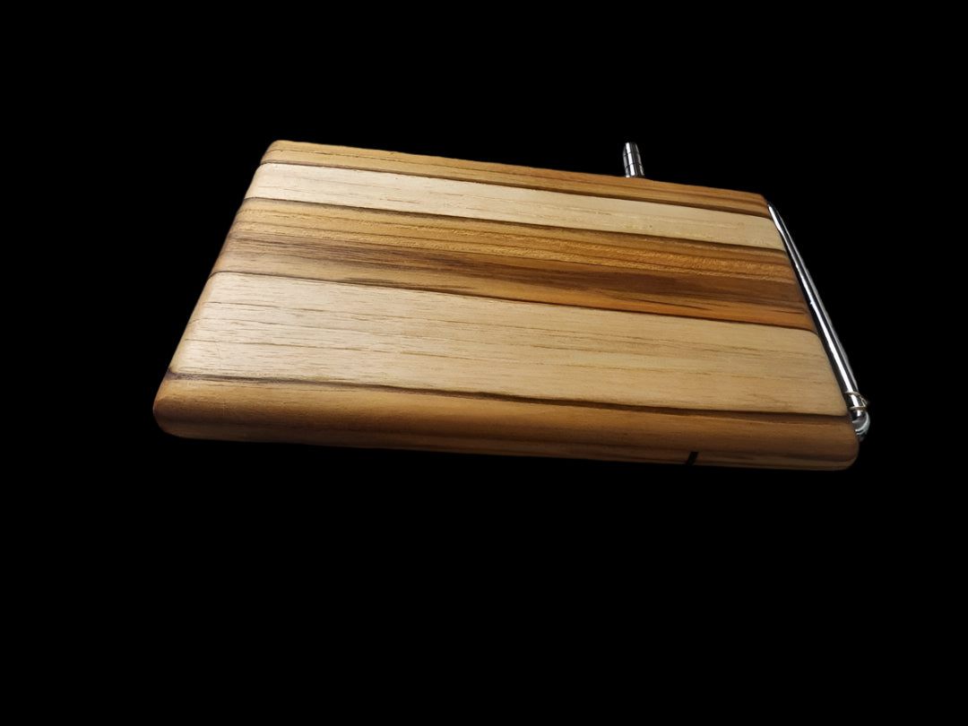 Cheese Slicer - Handmade Burmese Teak with Wood Conditioner & Wire
