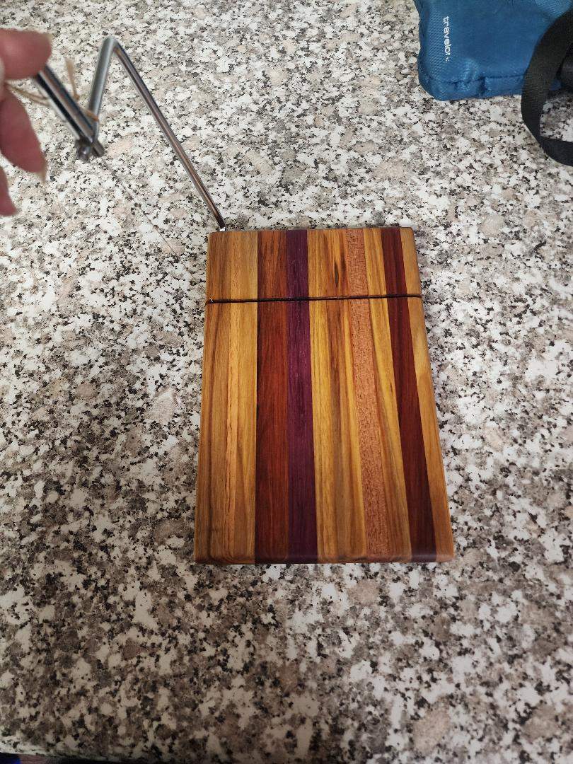 Cheese Slicer - Handcrafted Canarywood & Bloodwood Artisan Design