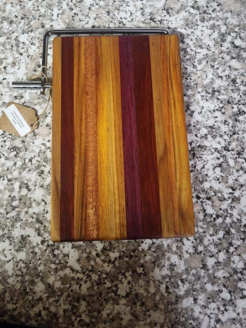 Cheese Slicer - Handcrafted Canarywood & Bloodwood Artisan Design