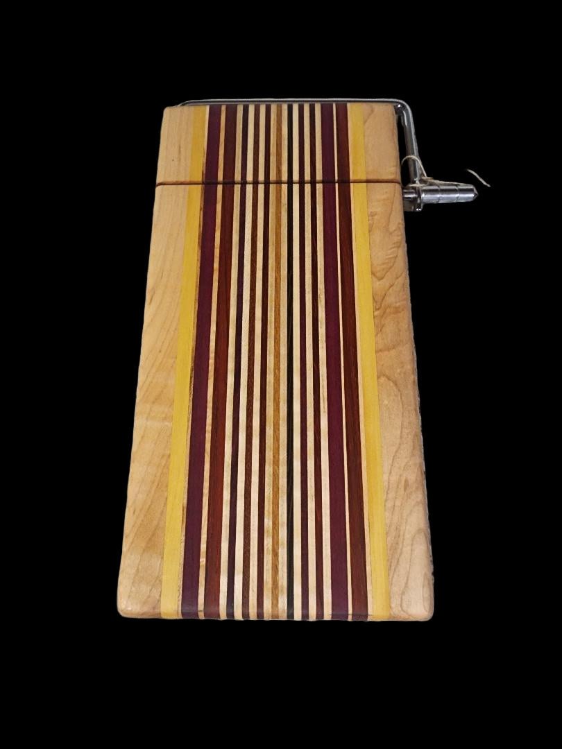Handmade Large Cheese Slicer - Vibrant Exotic Hardwood Kitchen Tool