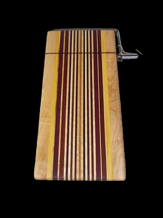 Handmade Large Cheese Slicer - Vibrant Exotic Hardwood Kitchen Tool