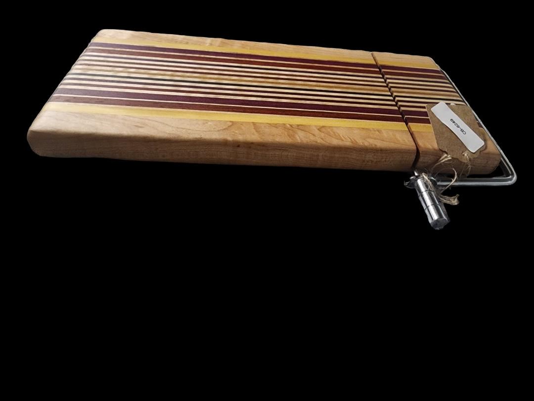Handmade Large Cheese Slicer - Vibrant Exotic Hardwood Kitchen Tool