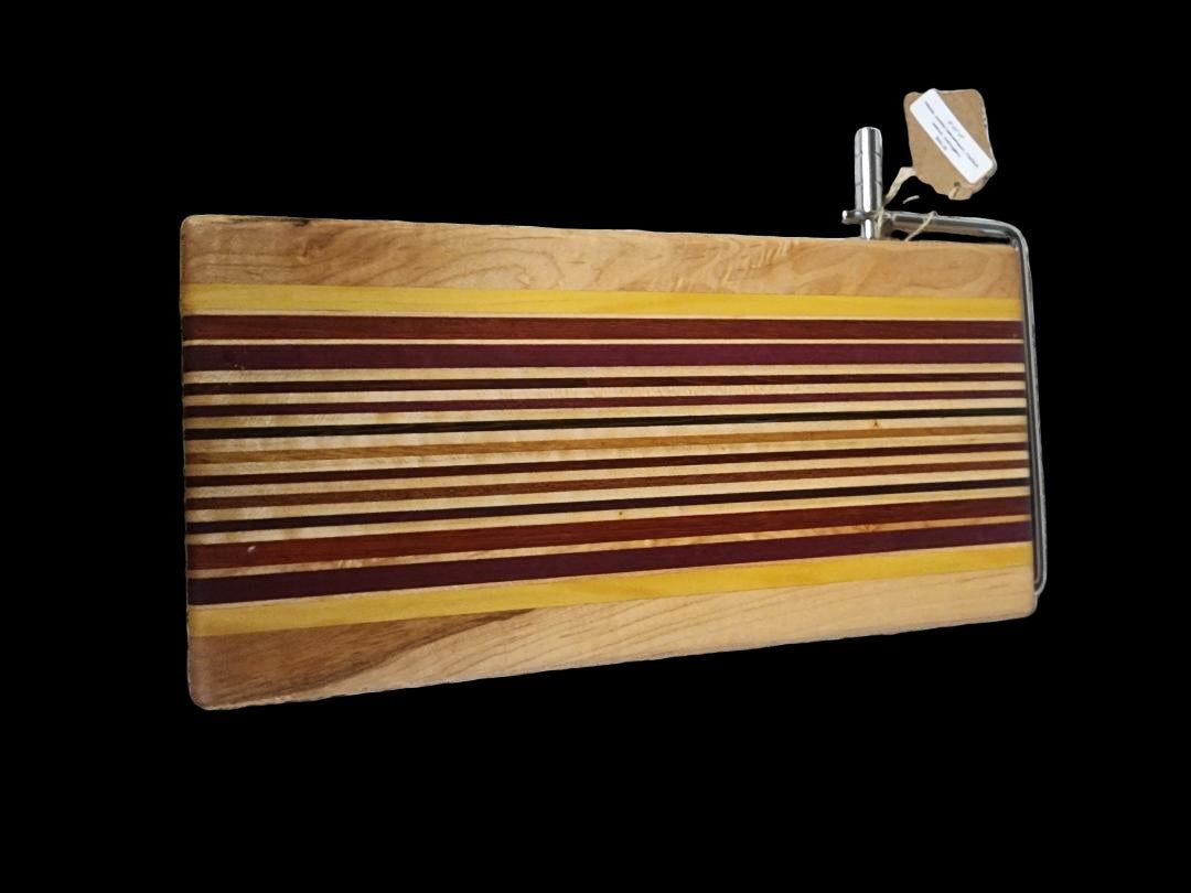 Handmade Large Cheese Slicer - Vibrant Exotic Hardwood Kitchen Tool