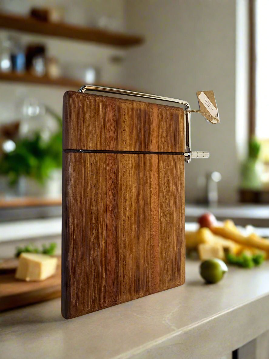 African Teak & Mahogany Cheese Slicer – 6"x9"x1"