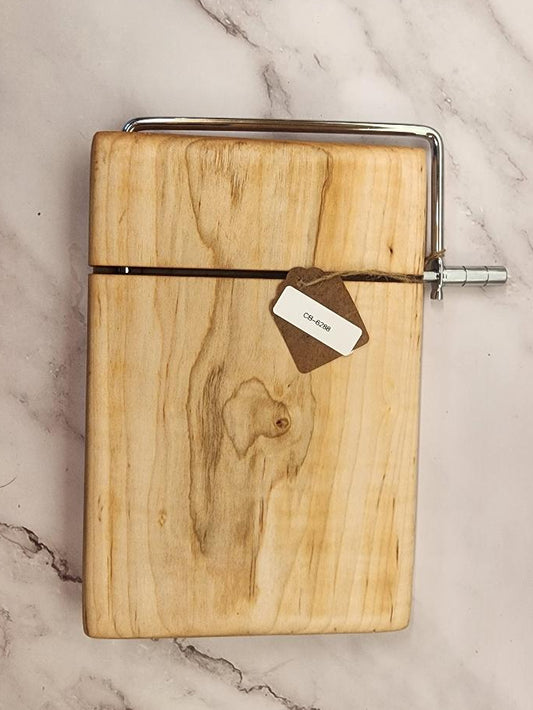 Handmade Cheese Slicer – Curly Maple (6" x 9" x 1")