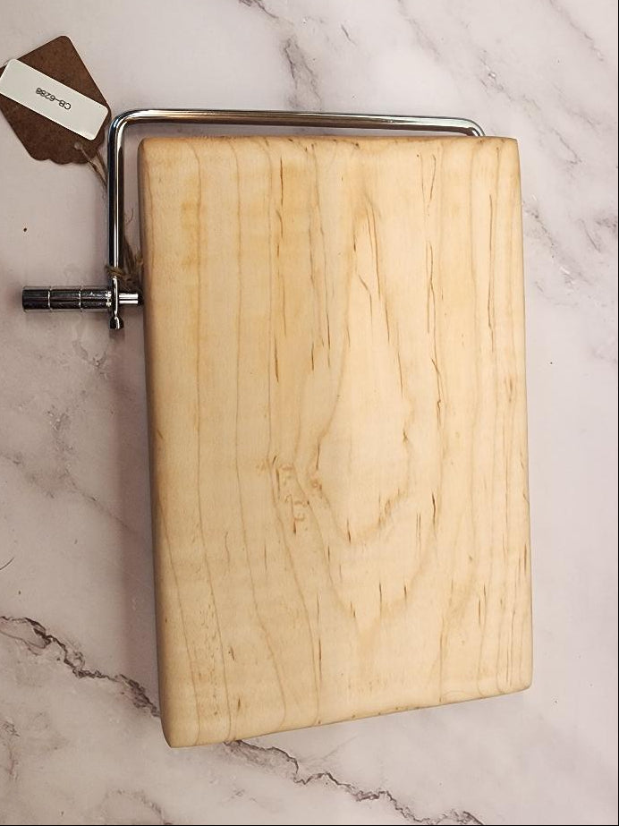 Handmade Cheese Slicer – Curly Maple (6" x 9" x 1")