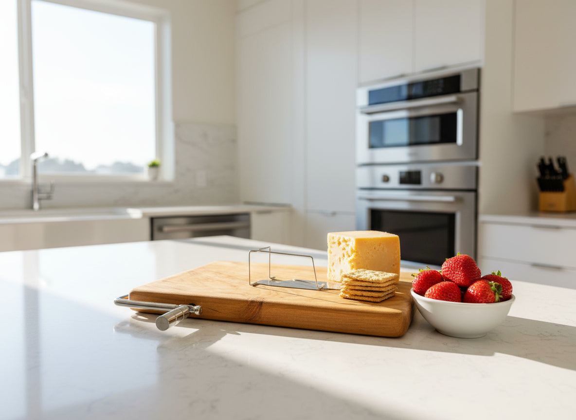 Cheese Slicer Cherry– Rich Grain, Clean Cuts, Handmade Charm