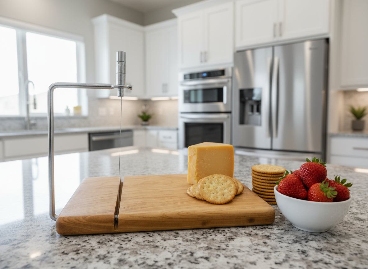 Cheese Slicer Cherry– Rich Grain, Clean Cuts, Handmade Charm