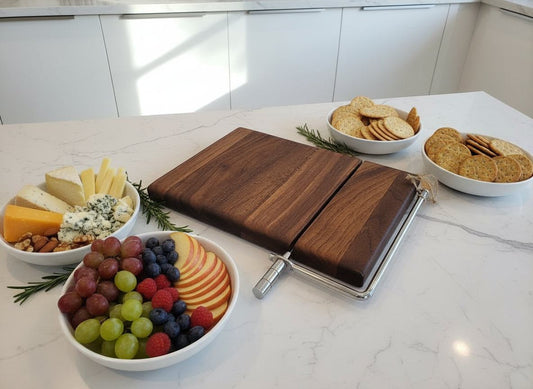 Cheese Slicer - Black Walnut Handcrafted Design for Effortless Slicing