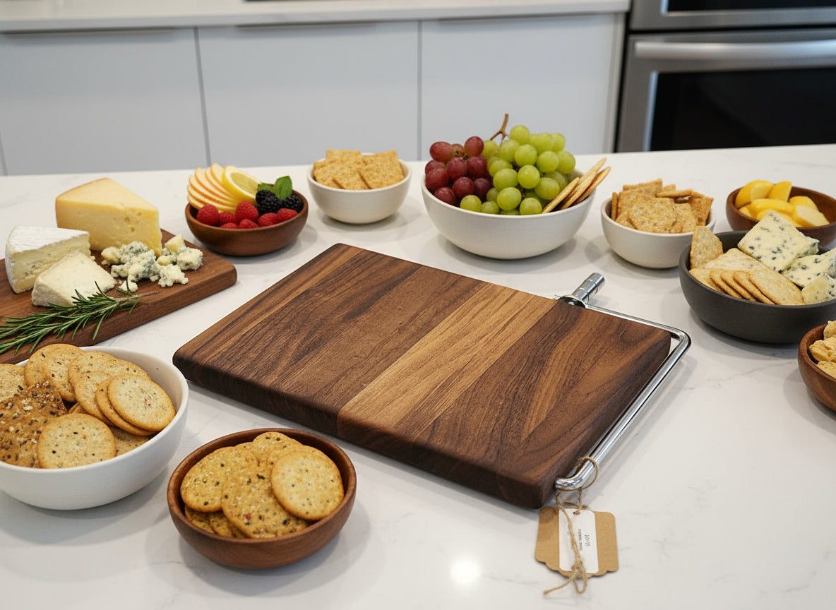 Cheese Slicer - Black Walnut Handcrafted Design for Effortless Slicing