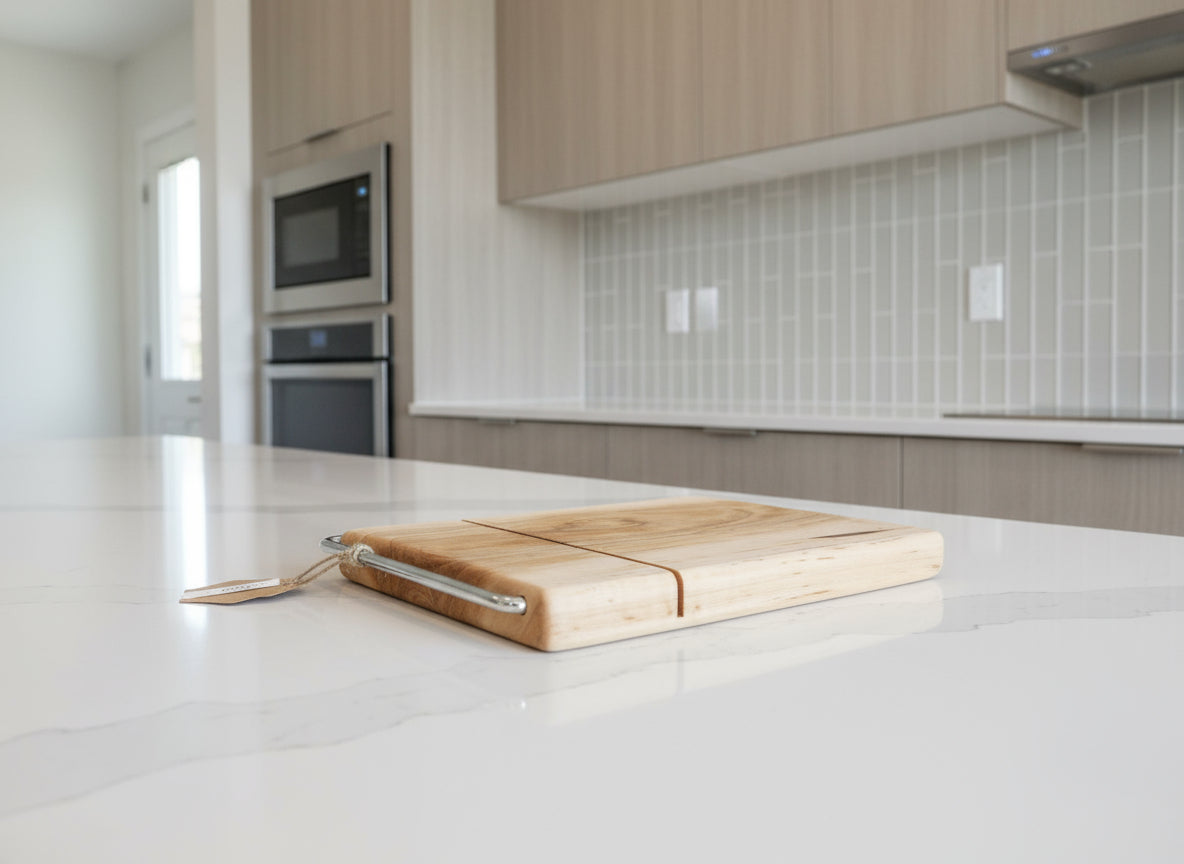 🧀 Curly Maple Cheese Slicer – Handmade Elegance in Every Slice