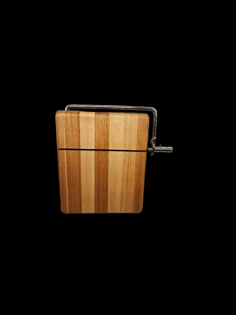 Compact Cheese Slicer – Hard Maple with Stainless Steel Wire (6" x 6" x 1.5")