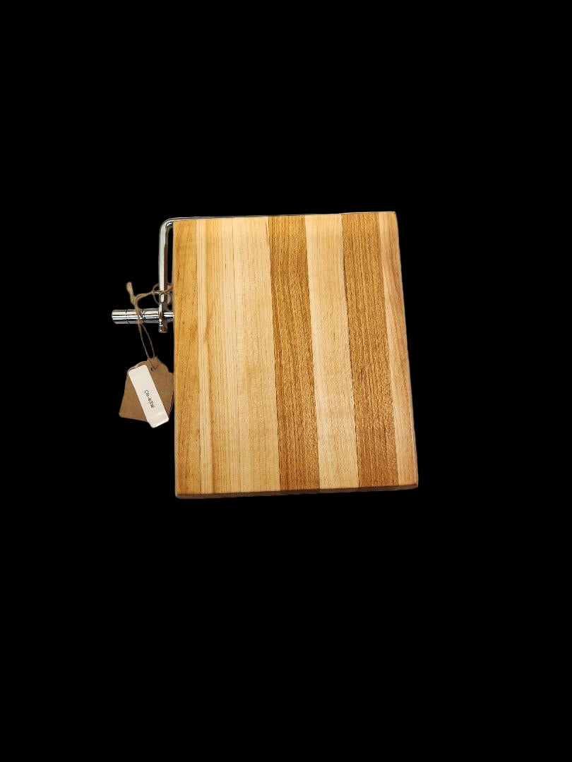 Compact Cheese Slicer – Hard Maple with Stainless Steel Wire (6" x 6" x 1.5")