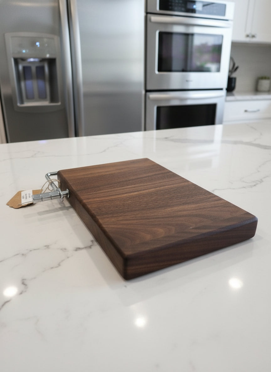 Handcrafted Black Walnut Cheese Slicer – 6" x 9" x 3/4"