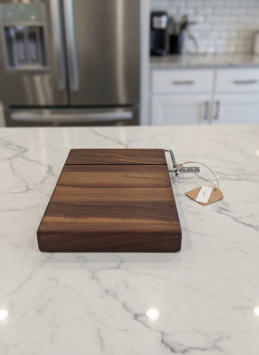 Artisan Black Walnut Cheese Slicer – 6" x 9" x 3/4"